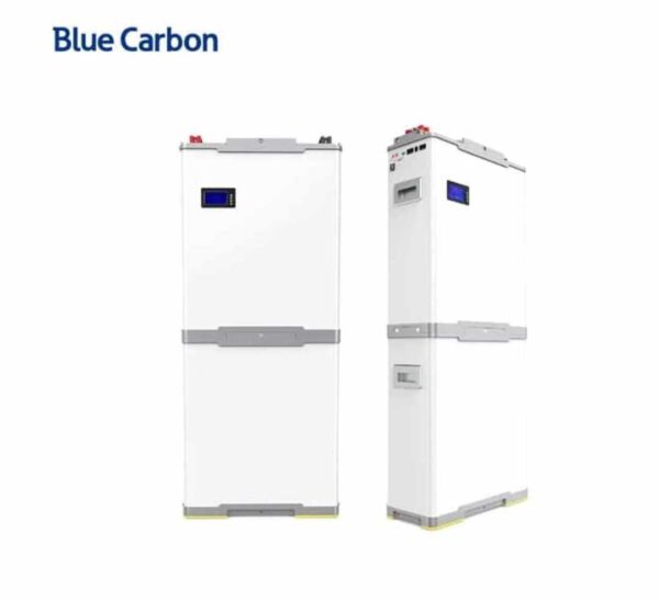 Blue Carbon 5kWh 48V Stackable Lithium Battery BCT-ST-V-48(P) with Smart Screen for Solar Energy Storage