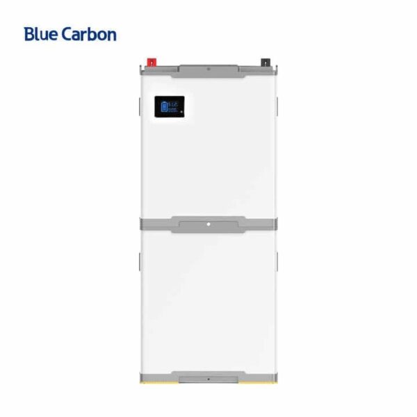 Blue Carbon Stackable Lithium Battery System 15kWh 12.5kWh 10kWh with Simple Screen for Home and Solar Energy Storage