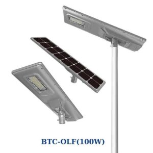 OLF All-in-One Solar Street Light with Built-in Panel and Lithium Battery for Outdoor Lighting