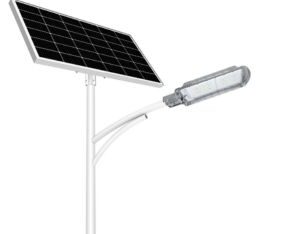 Blue Carbon 120W Solar Street Light - IP65 Waterproof High Lumen Outdoor LED
